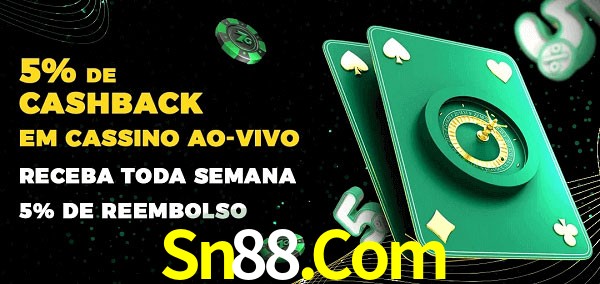 Promoções do cassino ao Vivo Sn88.Com